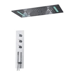 Recessed Color Changing Water Powered Led Shower Head - Showerheads And Body Sprays