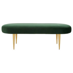 Midcentury Upholstered Benches by Safavieh