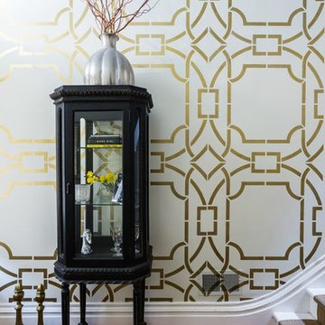Stencil Projects using the Contempo Trellis Wall Stencil