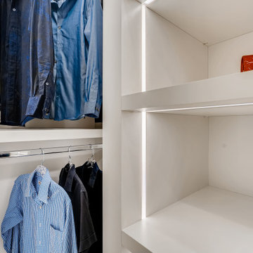 Bright Lights Modern Closet