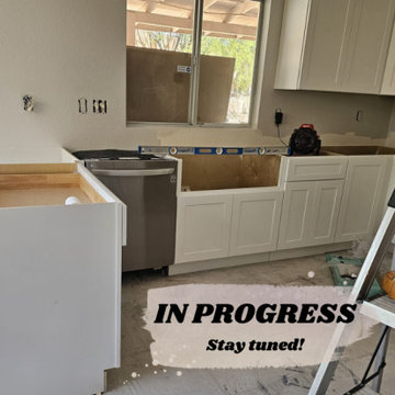 White Beveled Shaker: In Progress!