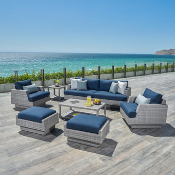 Portofino™ Comfort 7pc Motion Fire Set - Laguna Blue