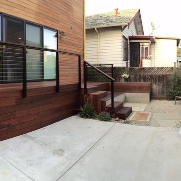 Modern Ipe Deck, Stairs and Benches