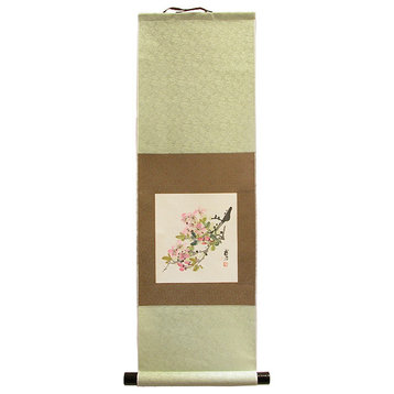 Silk Cherry Blossom Scroll, Small