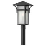 Hinkley - Hinkley 2571SK Harb - 1 Light Large Outdoor Post Top  Pier t Lantern - T - Harbor has an updated nautical feel, with a styleHarbor 1 Light Large Satin Black *UL: Suitable for wet locations Energy Star Qualified: n/a ADA Certified: n/a  *Number of Lights: 1-*Wattage:100w Incandescent bulb(s) *Bulb Included:No *Bulb Type:Incandescent *Finish Type:Satin Black