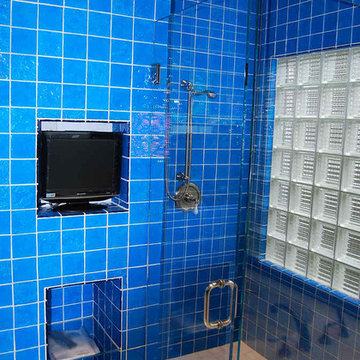 Monterey, California Glass Tile Bathroom