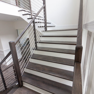 Project #50 | Geometric Staircase with Contrasting Tones