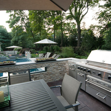 Custom Outdoor Bar & BBQ Grill Design & Installation Bergen County NJ