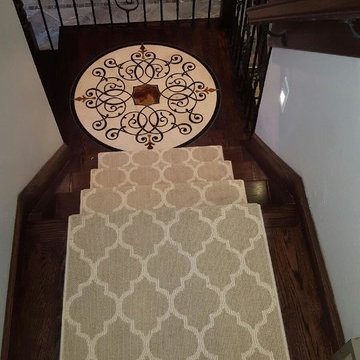 Traditional Custom Stair Runner in Aurora East Village