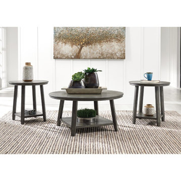 Caitbrook Gray Occasional 3-Piece Table Set