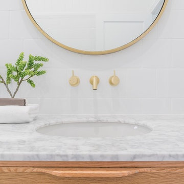 Minimalist Bathroom Remodel ft. Alexander 36-inch Natural Bathroom Vanity