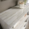 Pemberly Row 3-Shelf Modern Engineered Wood Bookcase in White Plank