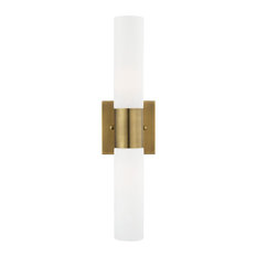 Livex Lighting 2-Light ADA Bath Vanity, Antique Brass
