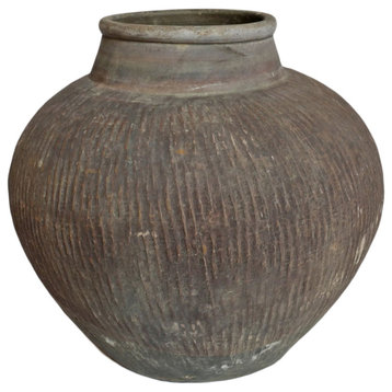 Consigned Mongolian Ceramic Village Pot