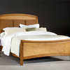 American Drew Antigua Upholstered Panel Bed in Toasted Almond - King