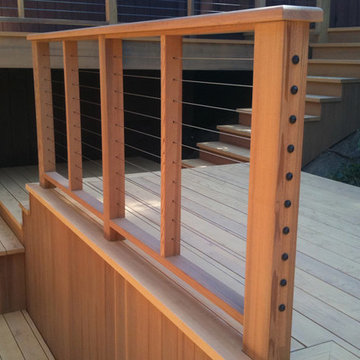 Mill Valley custom clear red cedar deck