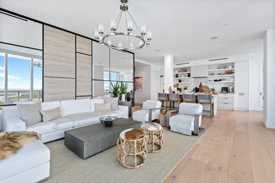 Inspiration for a contemporary living room remodel in Miami