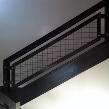 Interior - Grid Paneled Balustrades