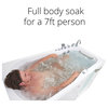 Ella Shak 36"x72" Air + Hydro + Foot Massage Walk-In tub, Outward Door, 2 Drains, 5 Piece Fast Fill Faucet, Right Drain Heated Seat