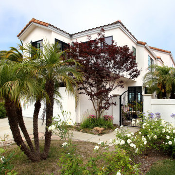 Smooth White Stucco Finish
