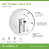 Symmons Dia Shower Valve Trim Kit Wall Mounted, Single Handle, Chrome