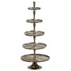 Etched Tiered Stand, 5 Feet Tall