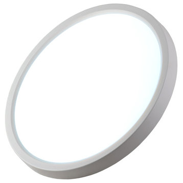 LED Mini Round Panel With J-Box Kit, Daylight 5000k, 7", 1-Pack