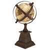 Industrial Brown Aluminum Metal Globe 28343