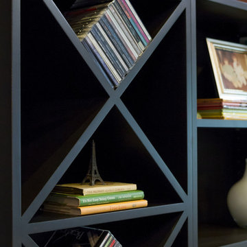 Contemporary Accent Wall Cabinetry