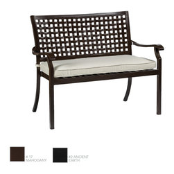 Oxford Modern Wrought Aluminum Outdoor Bench by Summer Classics - Outdoor Benches