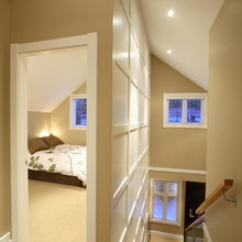 paneling on the stair/ hallway wall