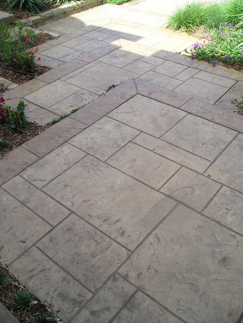 Best Stamped Concrete Porch Design Ideas & Remodel Pictures Houzz