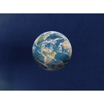 High Resolution Earth Print on Adhesive Wall Vinyl
