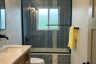 Inspiration for a modern bathroom remodel in Denver
