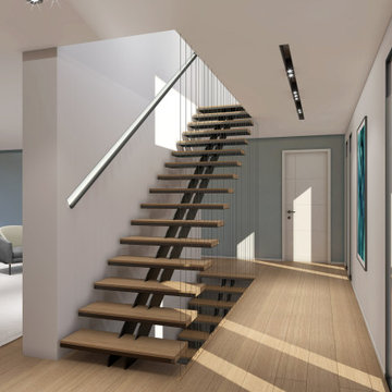 Escalier limon central - MIDDLE