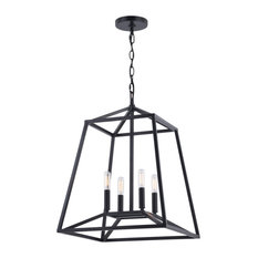 Vaxcel - Hayes 4-Light Pendant in Farmhouse and Lantern Style 21.25 Inches Tall
