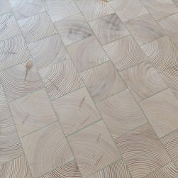 PINE END GRAIN BLOCK WOODEN FLOOR BRINGS A SCANDINAVIAN LOOK TO TOWER BRIDGE, E1 - Home Accessories & Decor