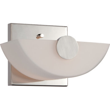 Nuvo Signature 1-Light Polished Nickel Vanity Light Wall Sconce