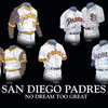Original Art of the MLB 1975 San Diego Padres Uniform