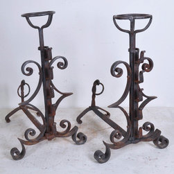 Firebacks, Andirons and Fire Screens - Fireplace Grates And Andirons