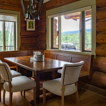 extensive renovation of a log house in Rural Smithers
