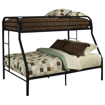 ACME Furniture Tritan Twin XL over Queen Bunk Bed in Black