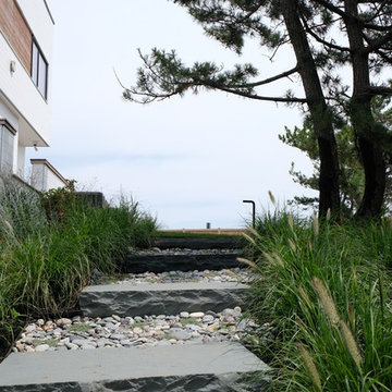 Modern Oceanfront Landscape - Cohasset