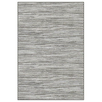 COOPER ISLAND Rugs In/Out Door Carpet, Silver 6'x12'