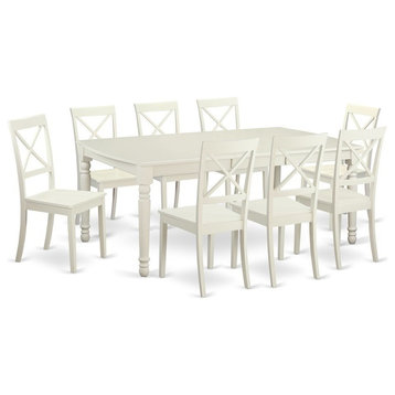 9-Piece Dinette Table Set For 8, Dining Table And 8 Dining Chairs
