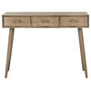 Lucia 3 Drawer Console Table Chocolate