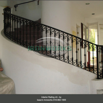 Interior Railings Custom Made by Isaac's Ironworks