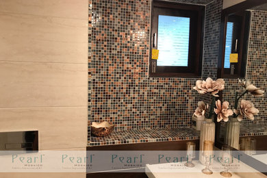 Heavenly Golden Glass Mosaic Tiles For Bathroom wall and Back-splash