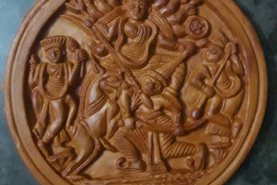 bronze durga icon