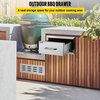 VEVOR 14x8.5 Inch Outdoor Kitchen Drawers Stainless Steel Flush Mount